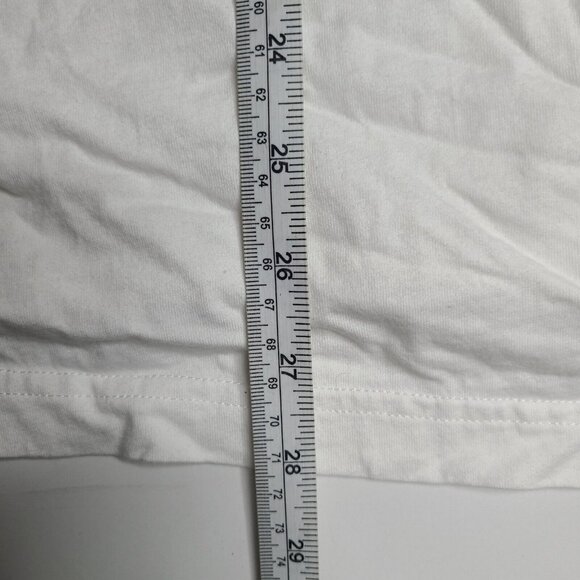 Men’s XL - Vintage Y2K No Fear Motocross Flame Skull T-Shirt White - Picture 5 of 5